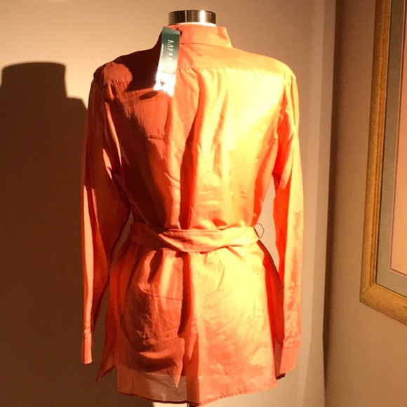 ‼️SOLD‼️NEW Ralph Lauren Women's Silk Safari Tunic - Picture 8 of 8